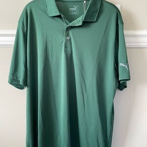 Puma Men's Green Polo Shirt
